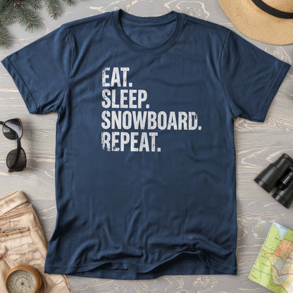 Eat Sleep Snowboard T-shirt