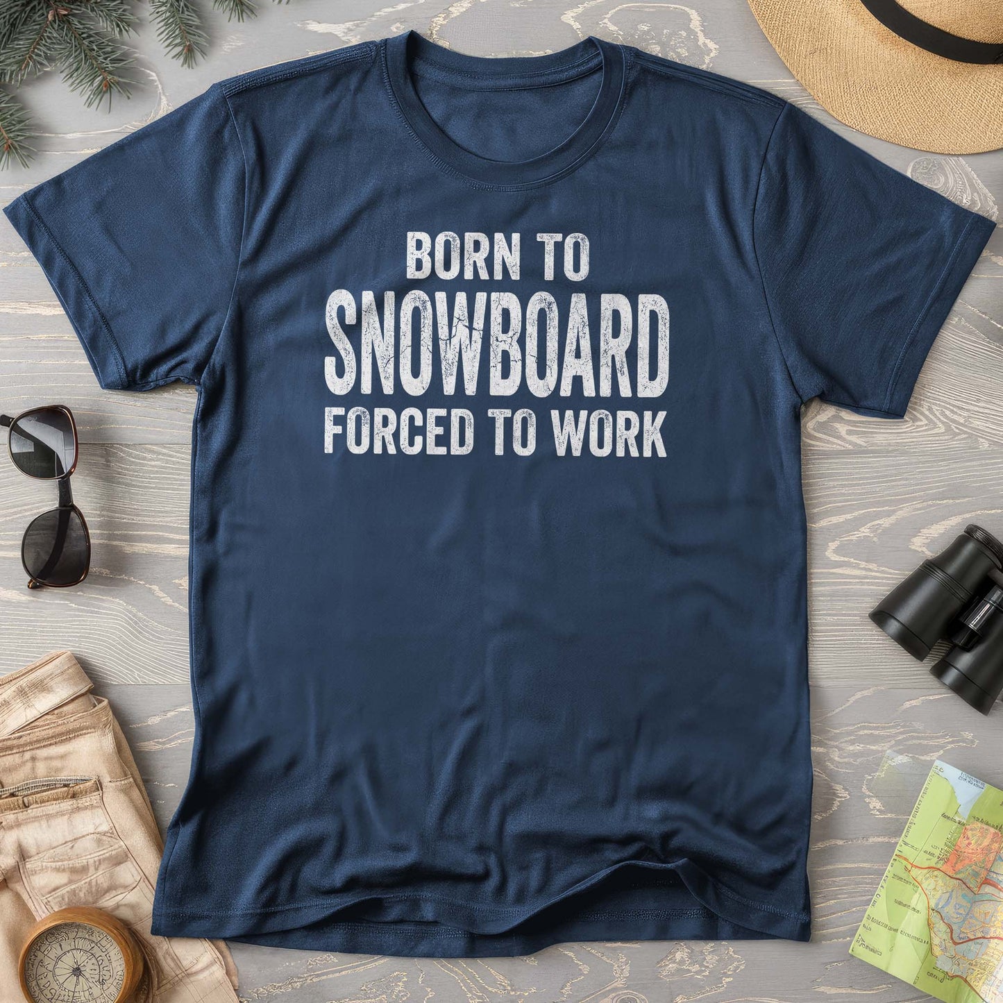 Born To Snowboard Comfort Colors T-shirt