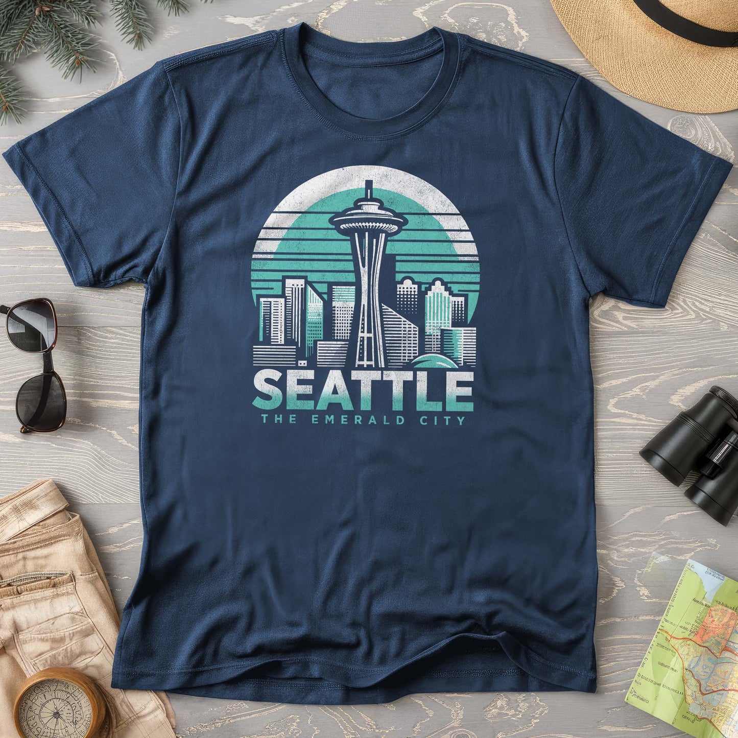 Seattle Retro Needle T-Shirt