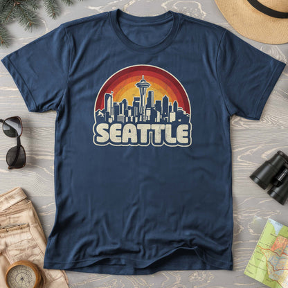 Seattle Retro Sunset T-Shirt