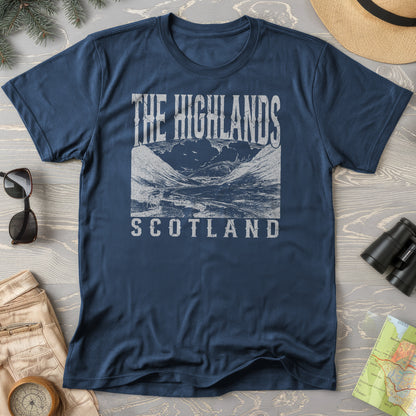 Highlands Scotland Sketch T-Shirt