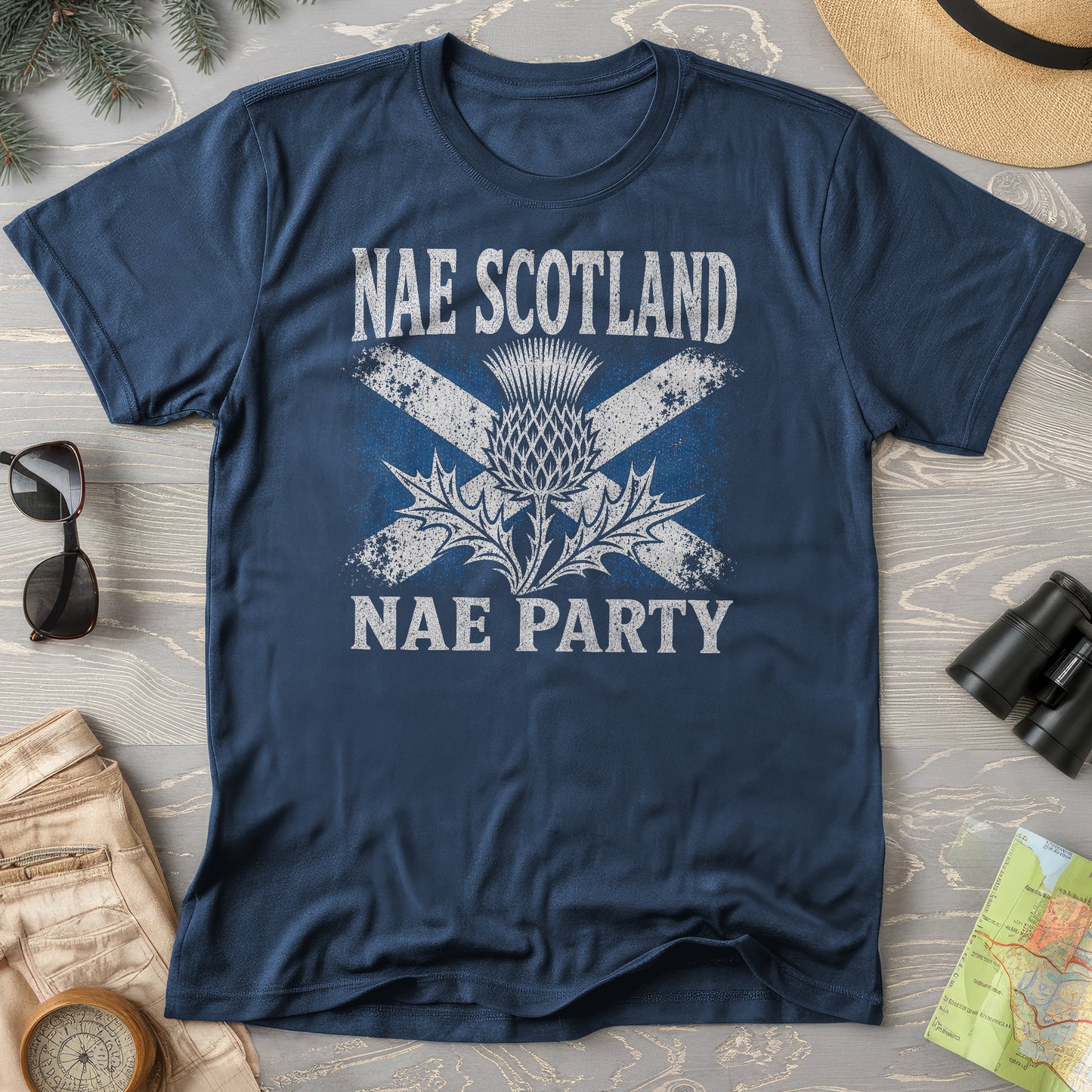 Nae Scotland Vintage Flag T-Shirt