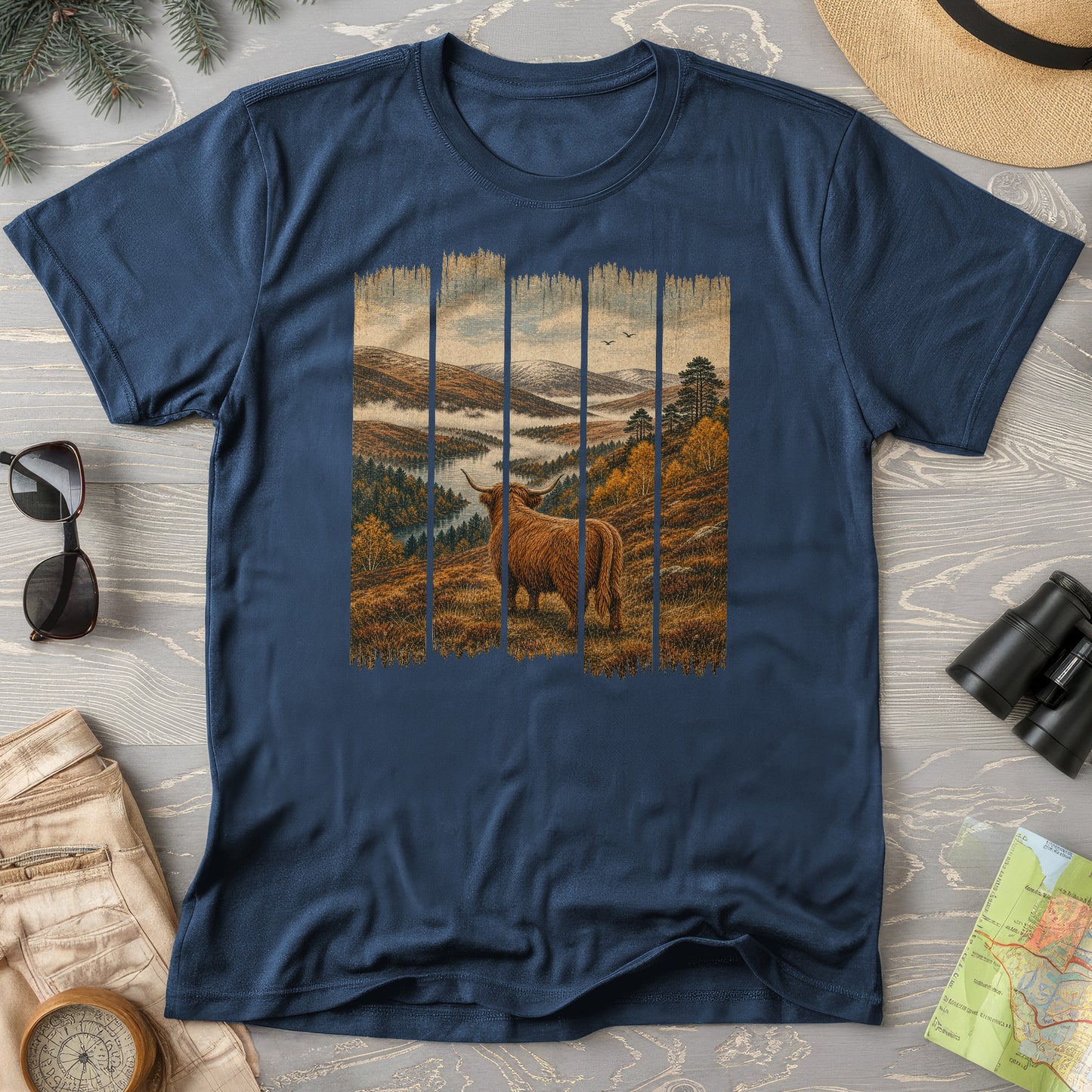 Scotland Coo Panels T-Shirt
