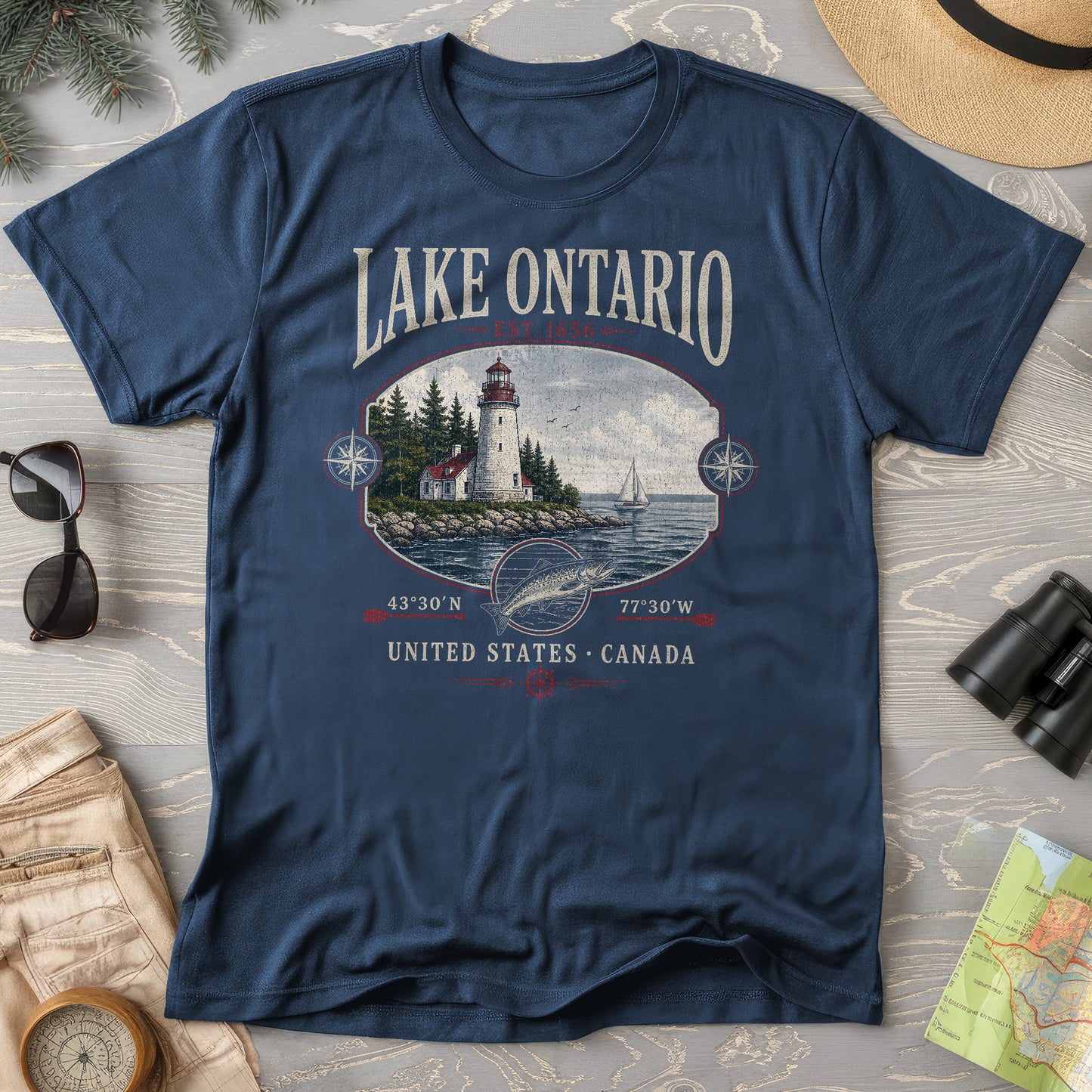Lake Ontario Retro 90's T-Shirt