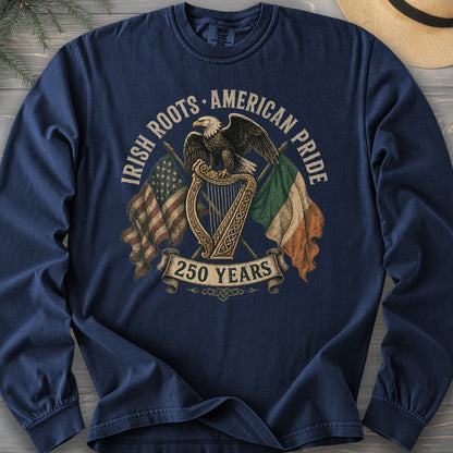 Irish Roots American Pride Long Sleeve Shirt