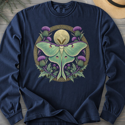 Thistle Luna Moth Long Sleeve Shirt