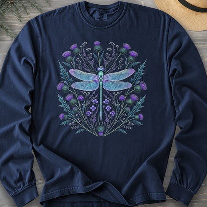 Dragonfly Thistle Long Sleeve Shirt