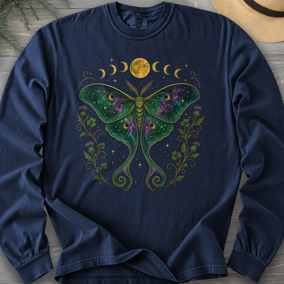 Celestial Moth Long Sleeve Shirt