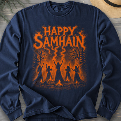 Happy Samhain Druid Long Sleeve Shirt