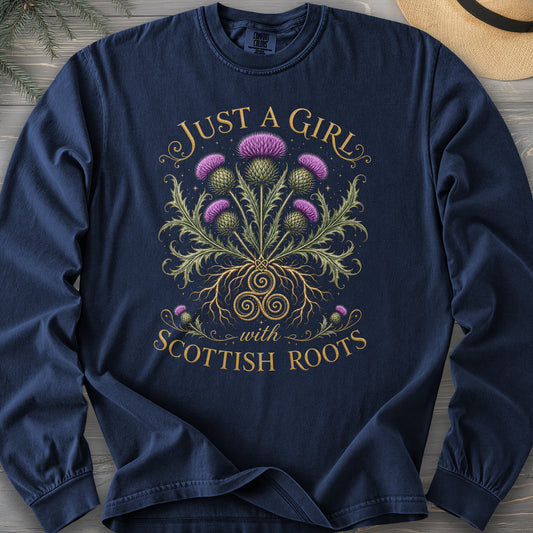 Scottish Roots Girl Long Sleeve Shirt
