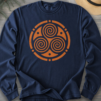 Triskele Circle Comfort Colors 6014 Long Sleeve