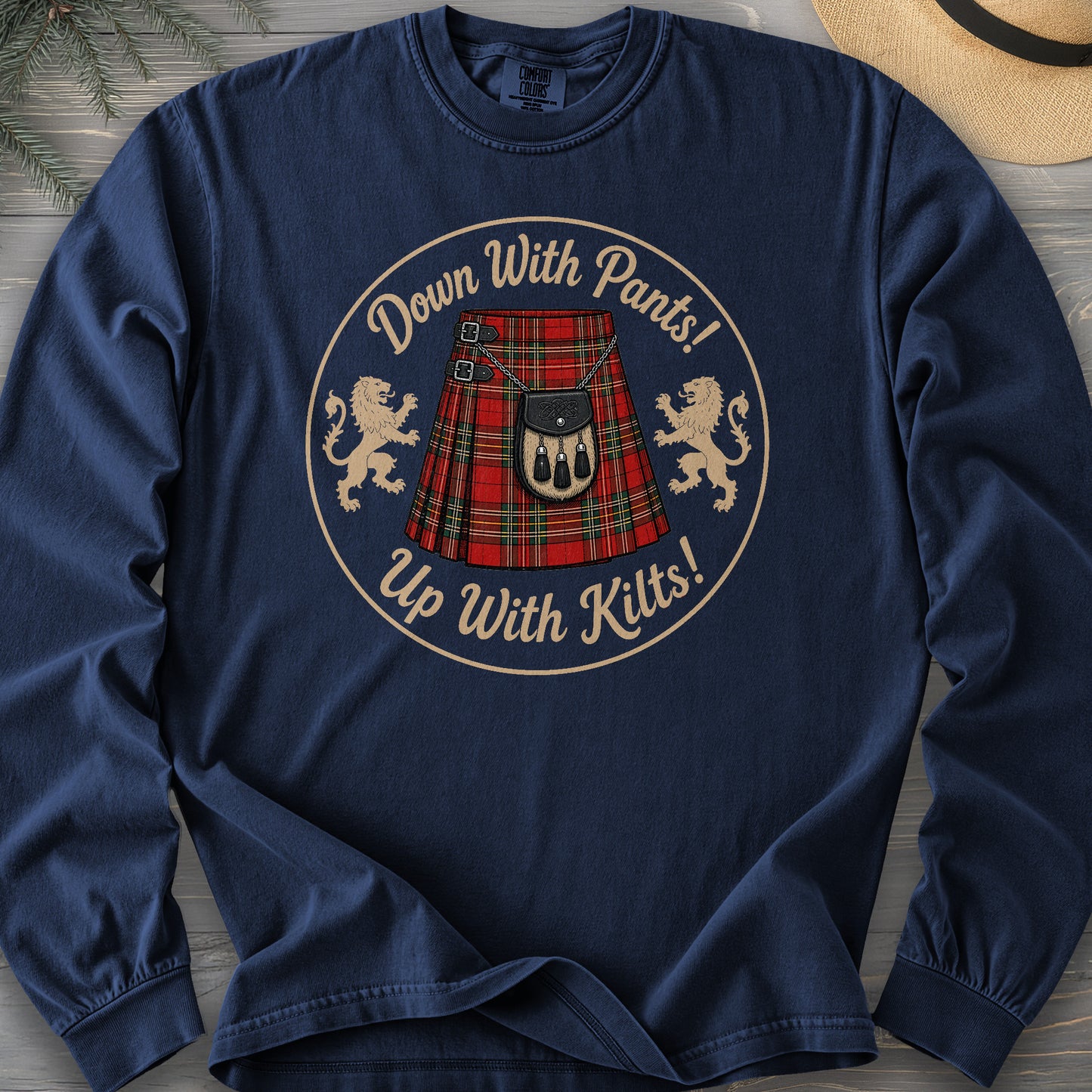 Up With Kilts Comfort Colors 6014 Long Sleeve