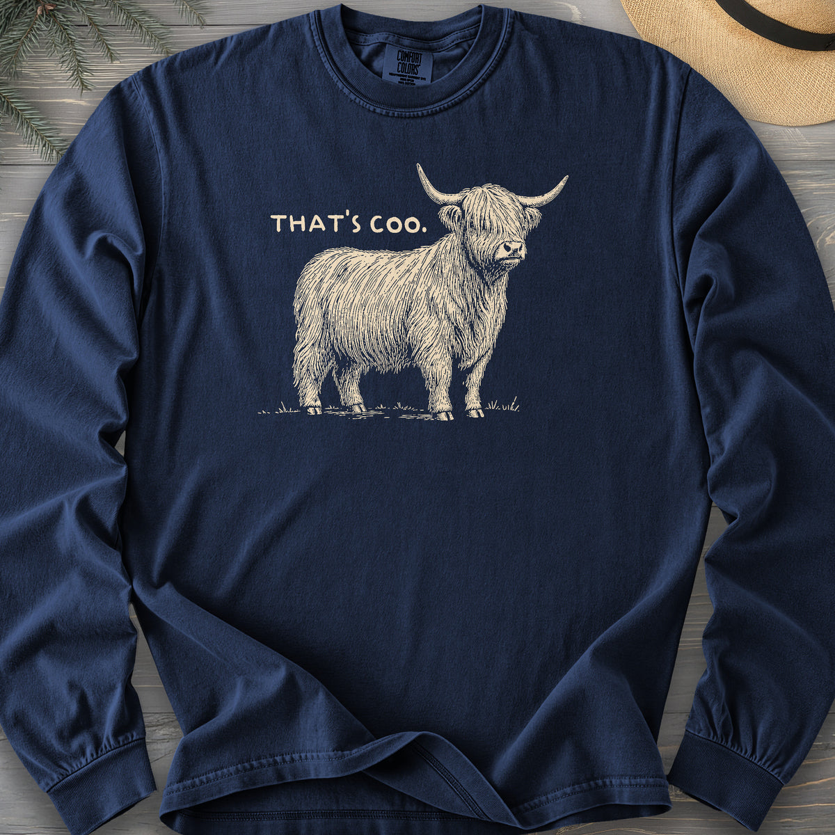 That's Coo Sketch Comfort Colors 6014 Long Sleeve