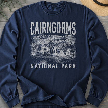 Cairngorms National Park Sketch Comfort Colors 6014 Long Sleeve