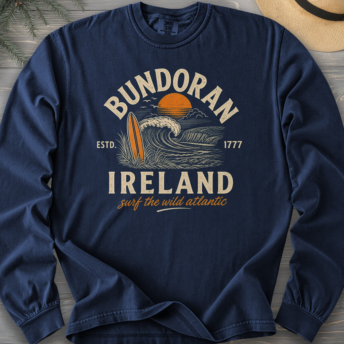 Bundoran Surf Atlantic Comfort Colors 6014 Long Sleeve