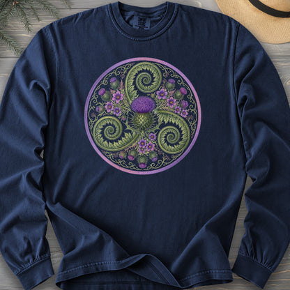 Thistle Triskele Fern Comfort Colors 6014 Long Sleeve