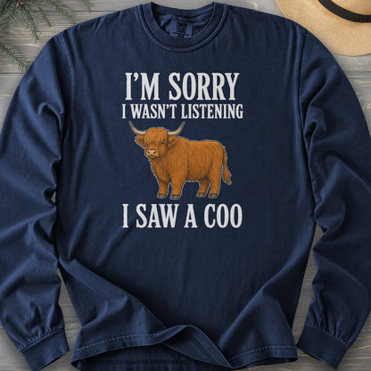 I Saw A Coo Comfort Colors 6014 Long Sleeve