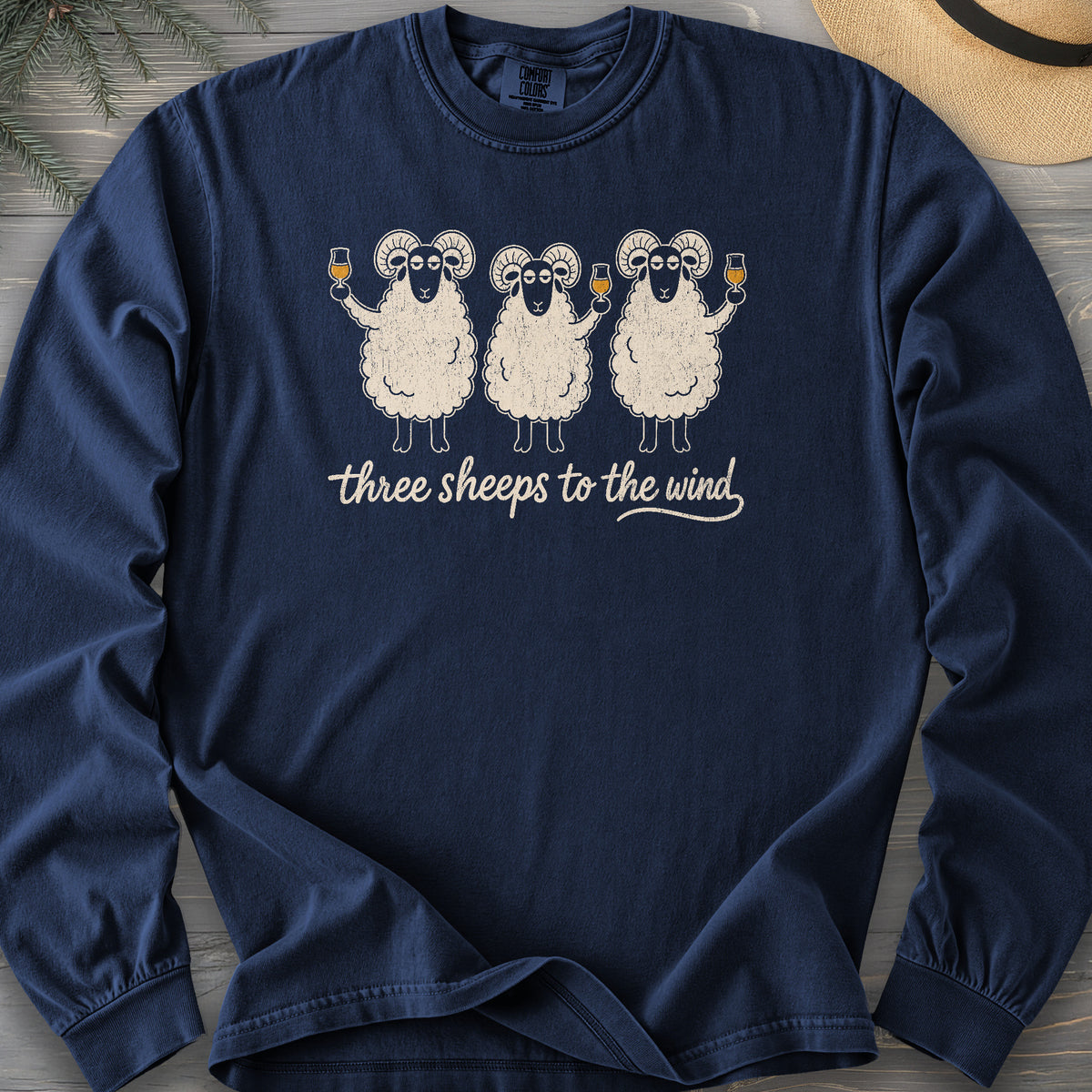Three Sheeps Comfort Colors 6014 Long Sleeve
