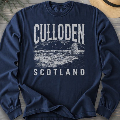 Culloden Scotland Sketch Comfort Colors 6014 Long Sleeve