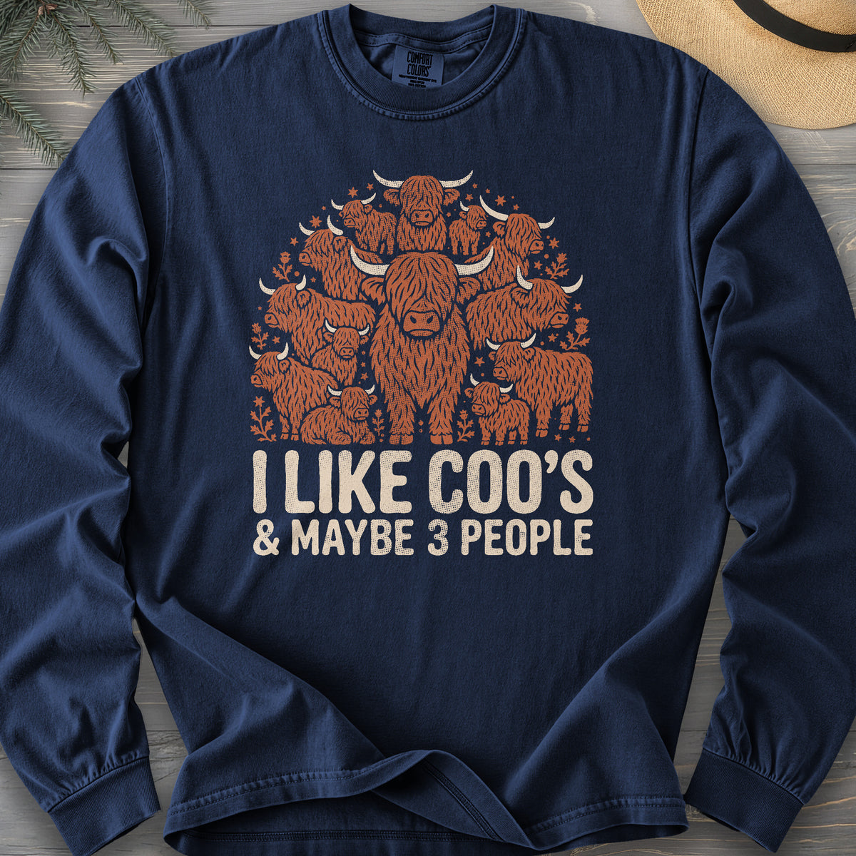 I Like Coos Comfort Colors 6014 Long Sleeve