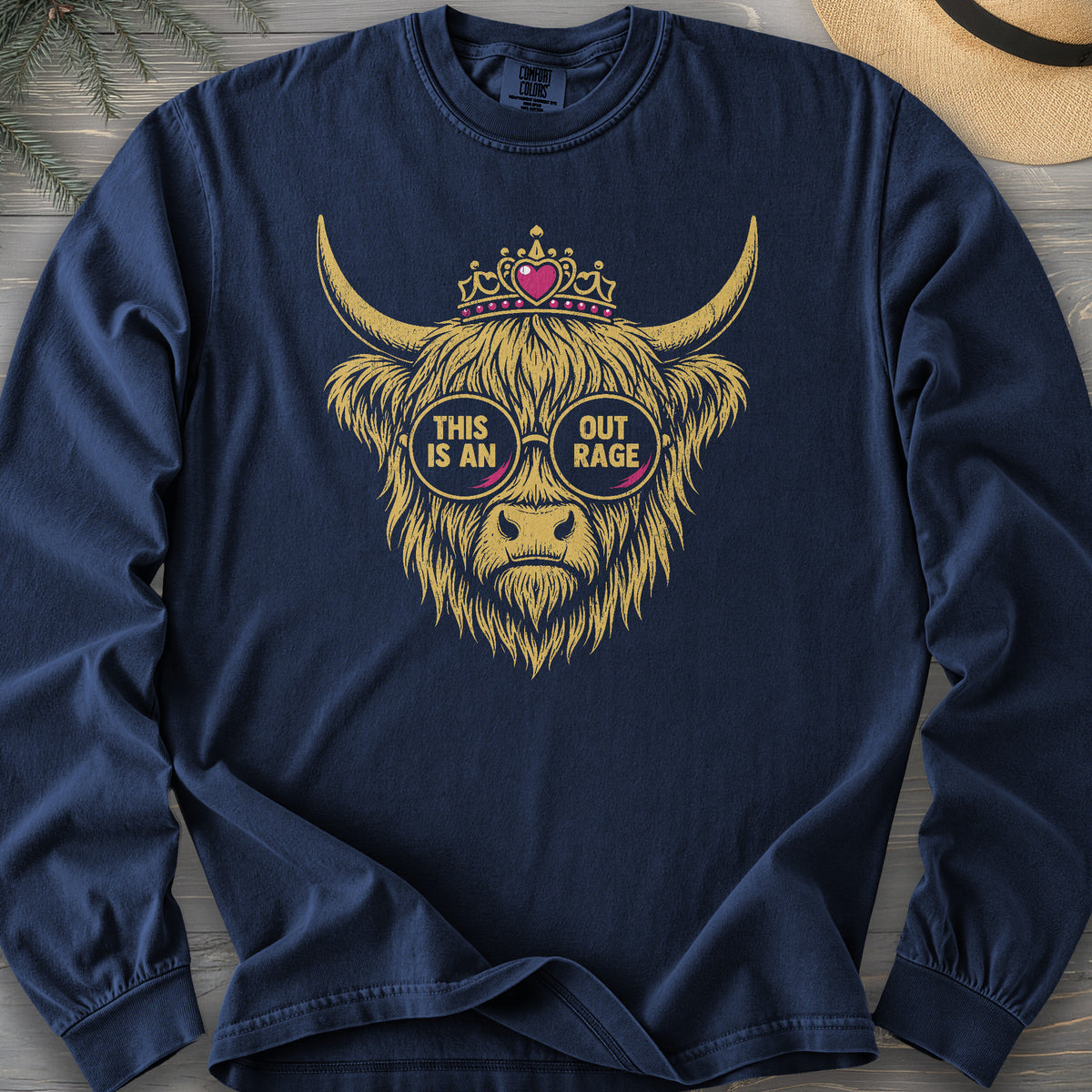 Outrage Coo Comfort Colors 6014 Long Sleeve