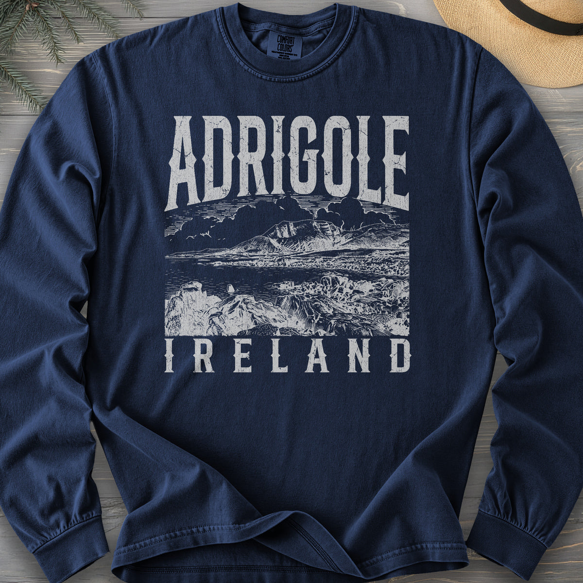 Adrigole Ireland Sketch Comfort Colors 6014 Long Sleeve