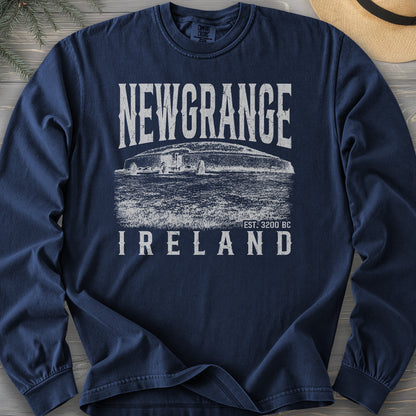 Newgrange Ireland Sketch Comfort Colors 6014 Long Sleeve
