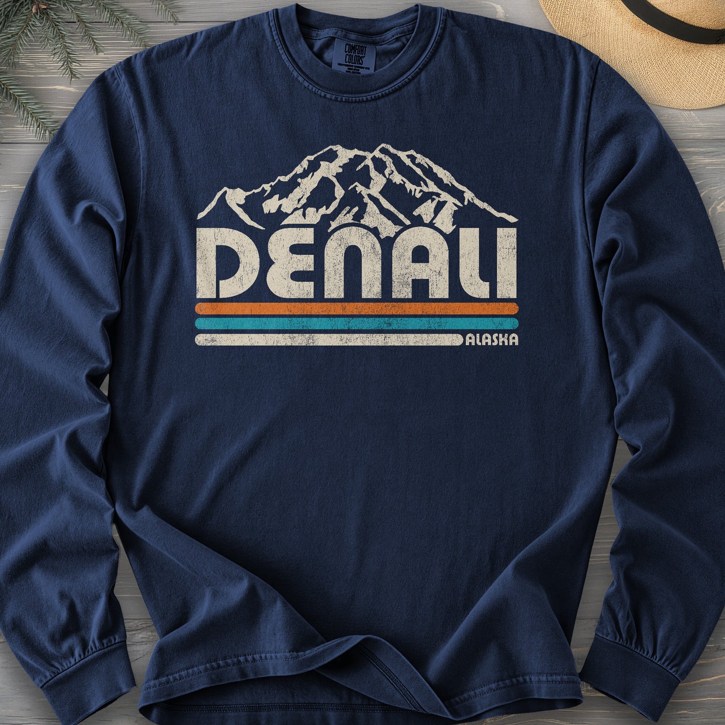 Denali Alaska Retro Stripe Long Sleeve Shirt