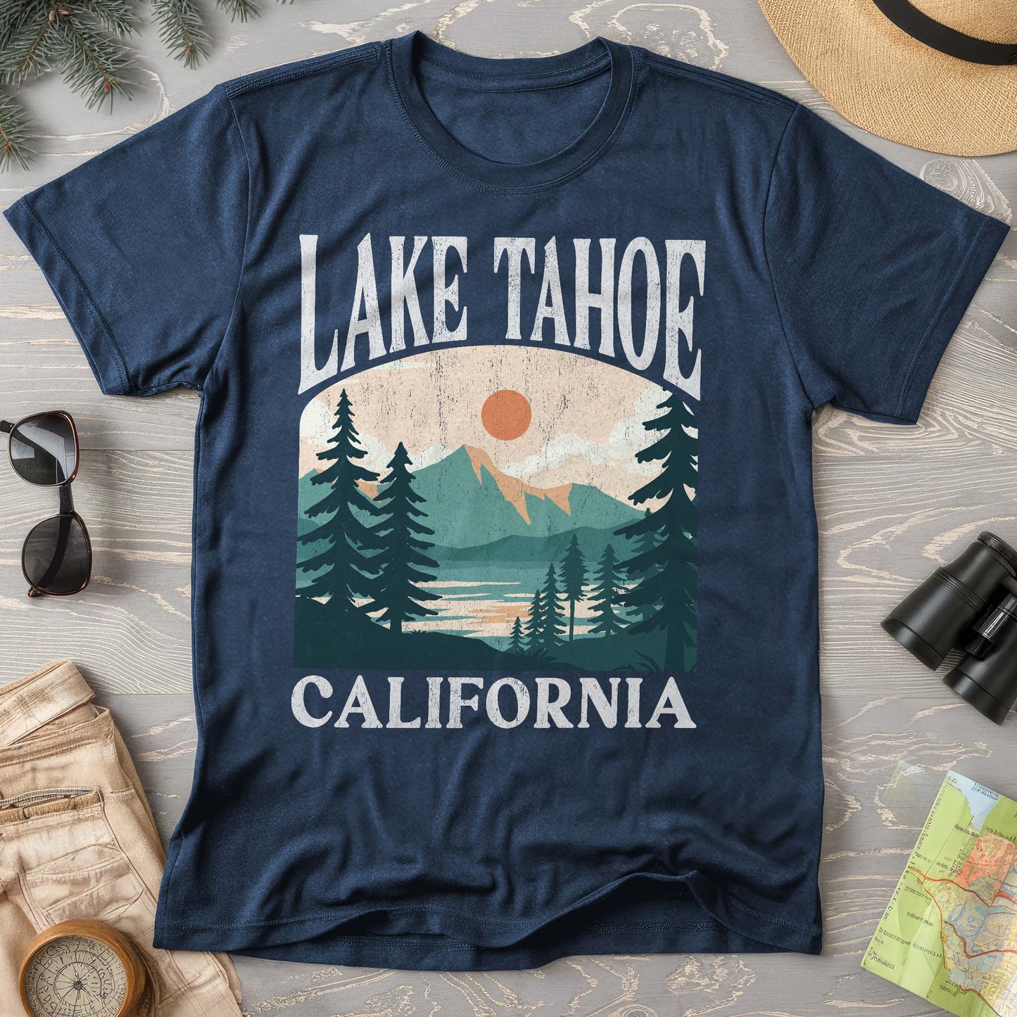 Lake Tahoe California "Big and Bold" Comfort Colors Shirt