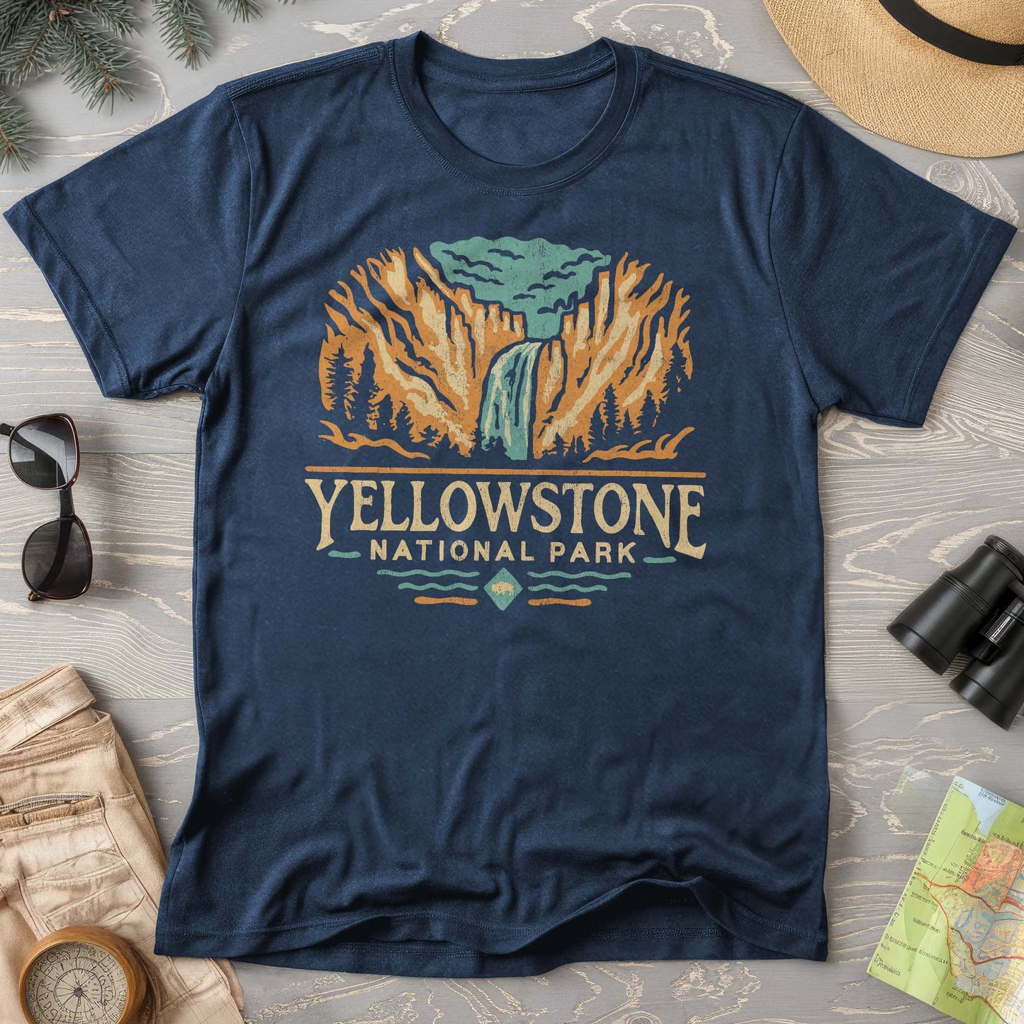 Yellowstone National Park "Yellowstone Falls" Comfort Colors T-Shirt