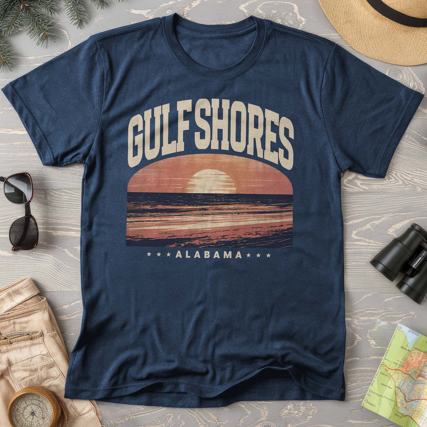 Gulf Shores Alabama "Varsity" Comfort Colors Shirt