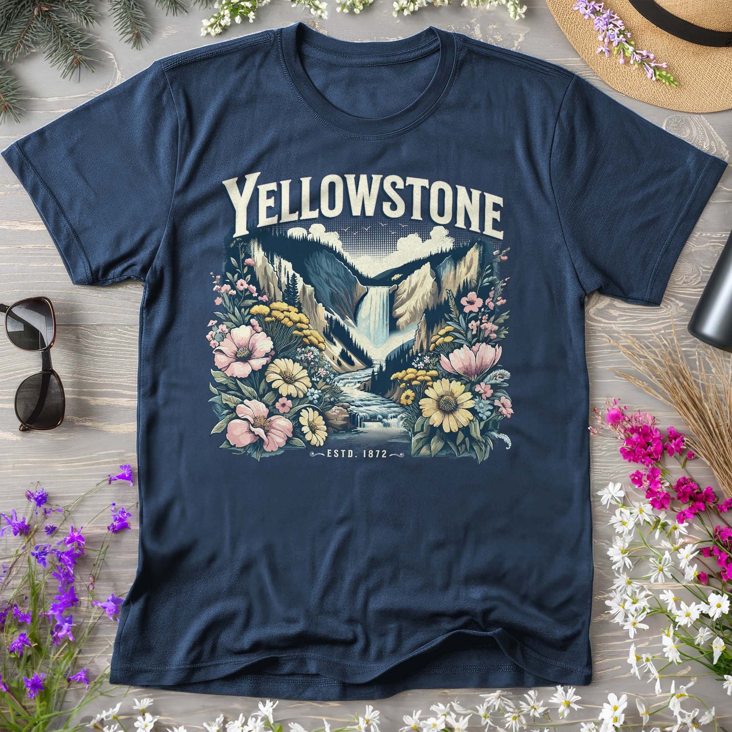 Yellowstone National Park "Wildflower" Comfort Colors T-Shirt