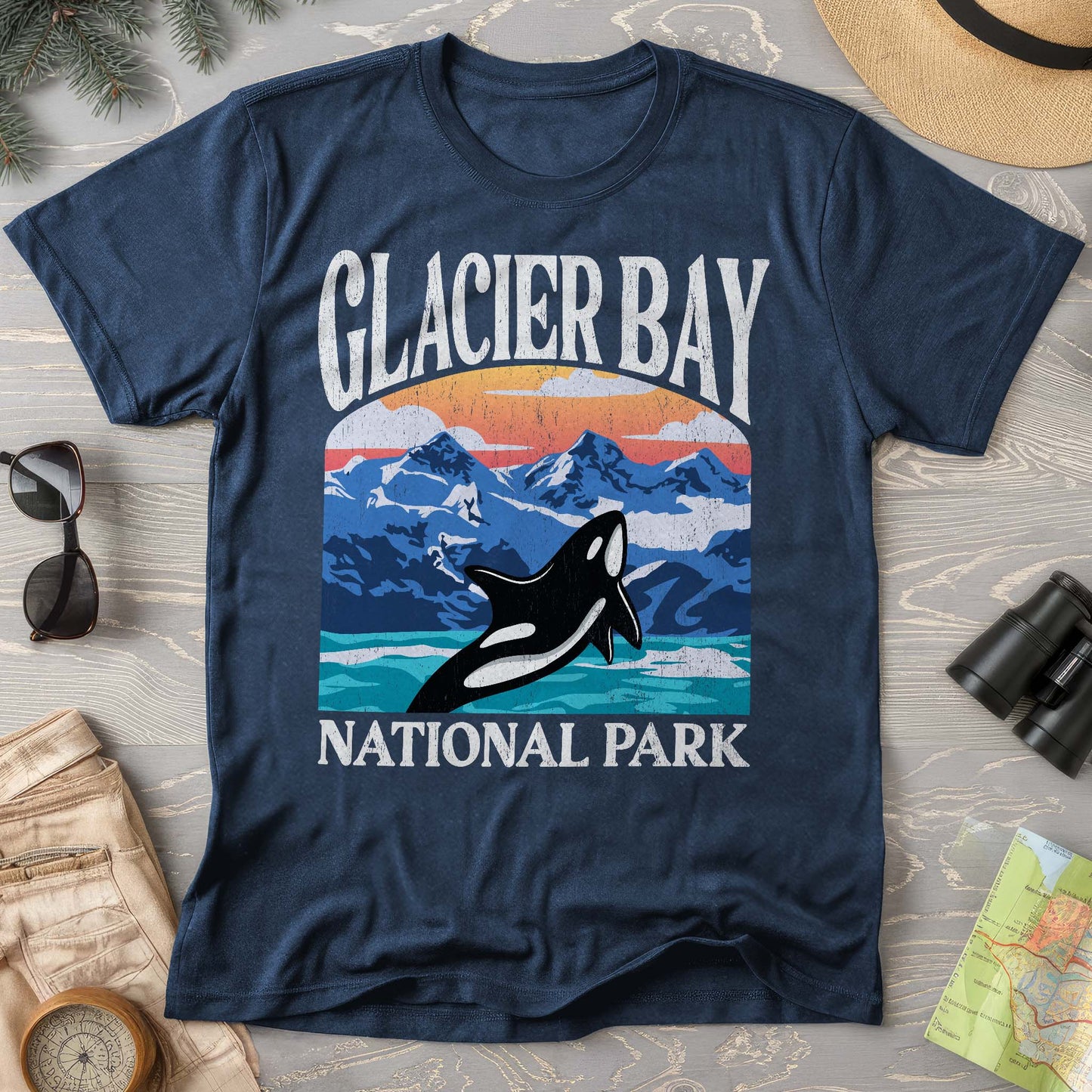 Glacier Bay National Park "Big and Bold" Comfort Colors T-Shirt