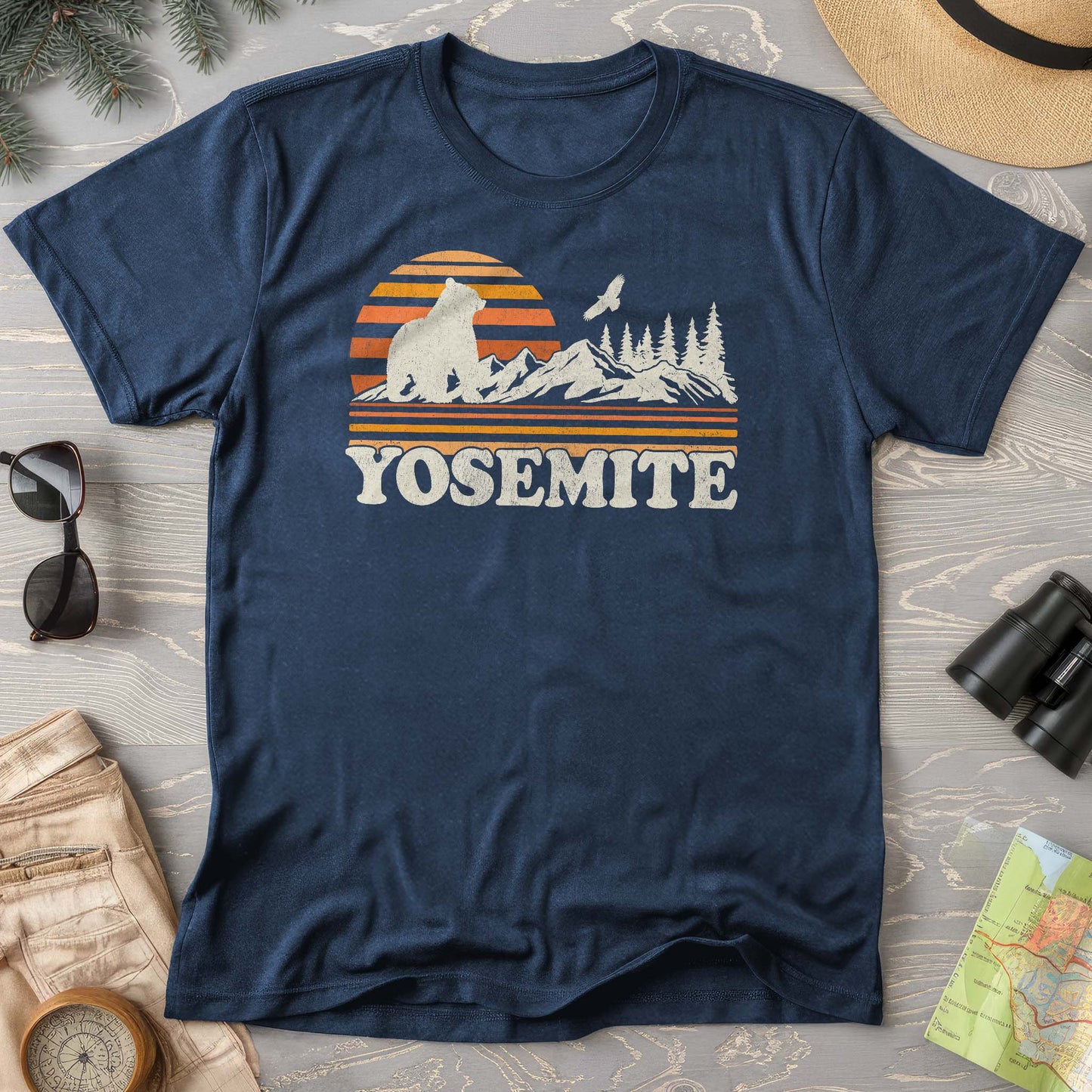 Yosemite Retro Sunset Comfort Colors T-Shirt