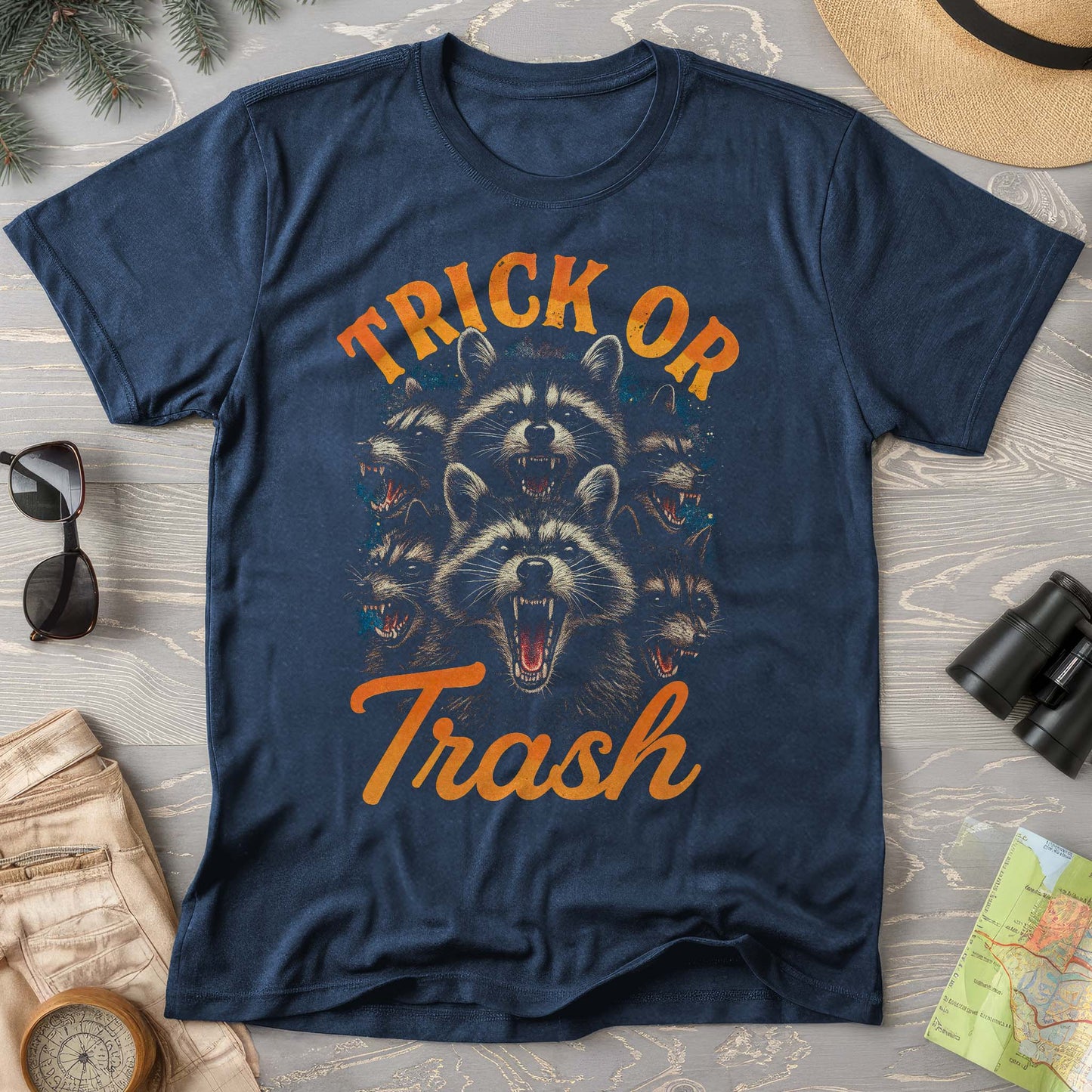 Trick or Trash Raccoons Comfort Colors T-Shirt