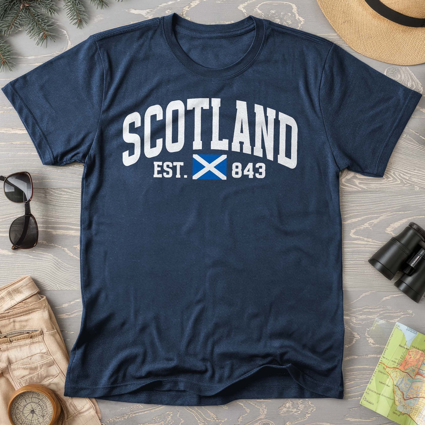 Scotland Varsity Flag Comfort Colors T-Shirt