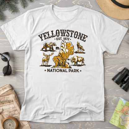 Yellowstone National Park Vintage Print Comfort Colors T-Shirt