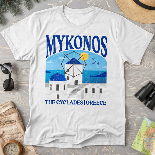 Mykonos Greece "Big and Bold" Comfort Colors T-Shirt