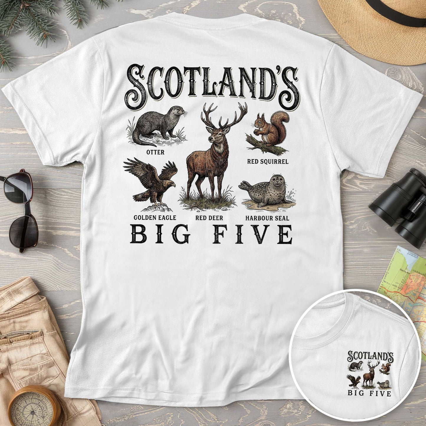 Scotland's Big Five Comfort Colors T-shirt