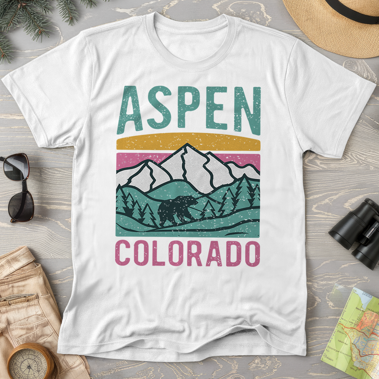Aspen Colorado Bear Comfort Colors T-Shirt