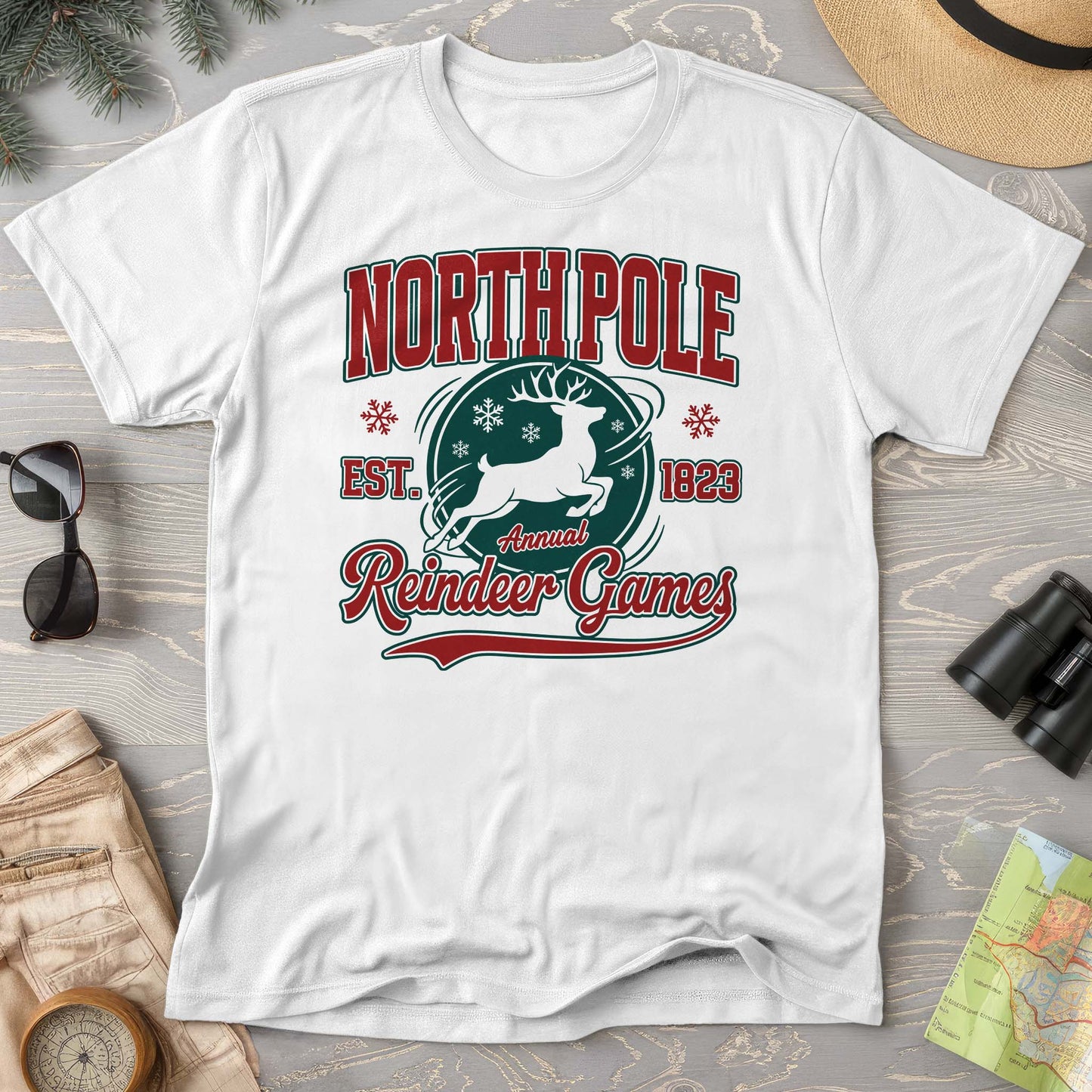 North Pole Annual Reindeer Games Comfort Colors T-Shirt