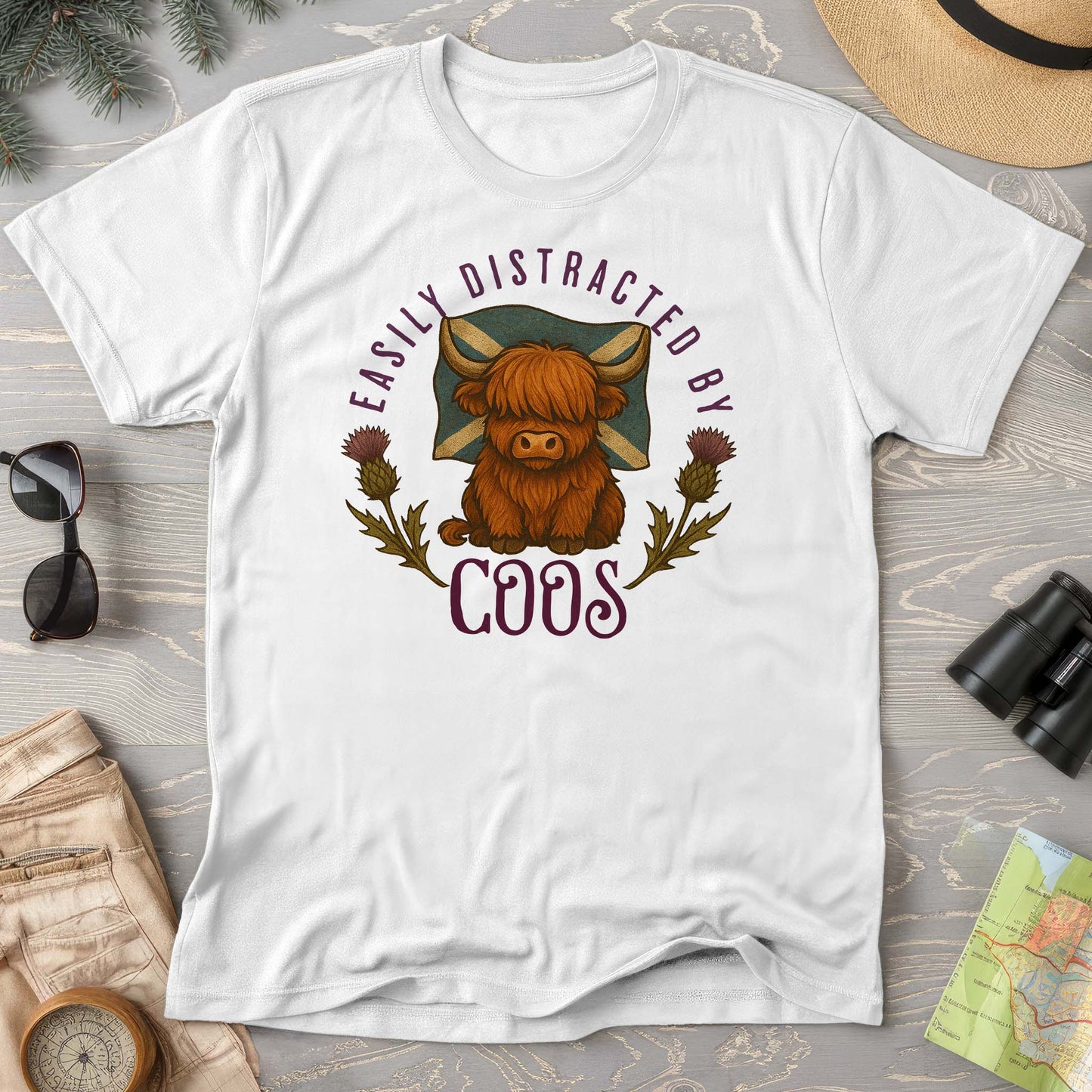 Easily Distracted By Coos Comfort Colors T-Shirt