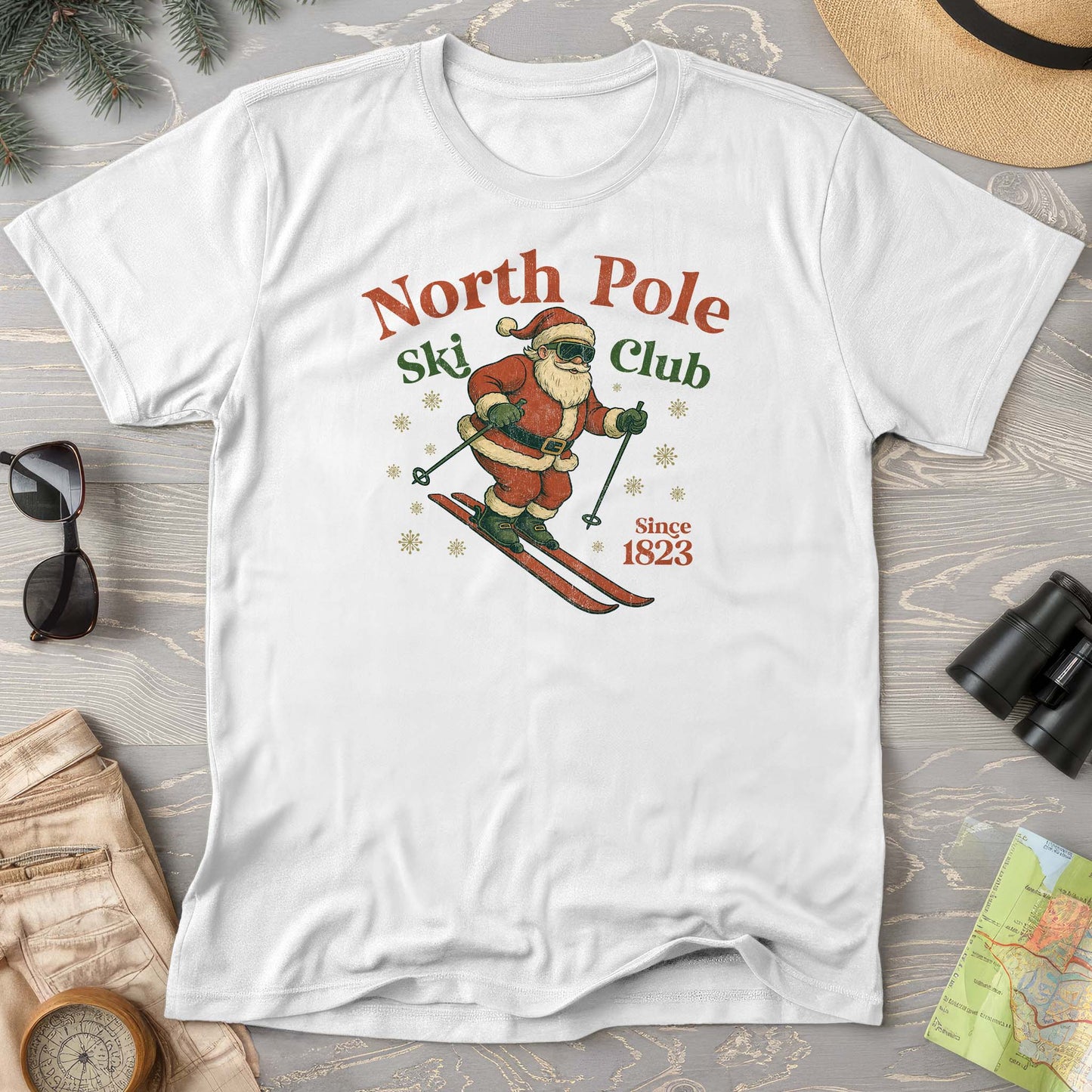 North Pole Ski Club Comfort Colors T-shirt