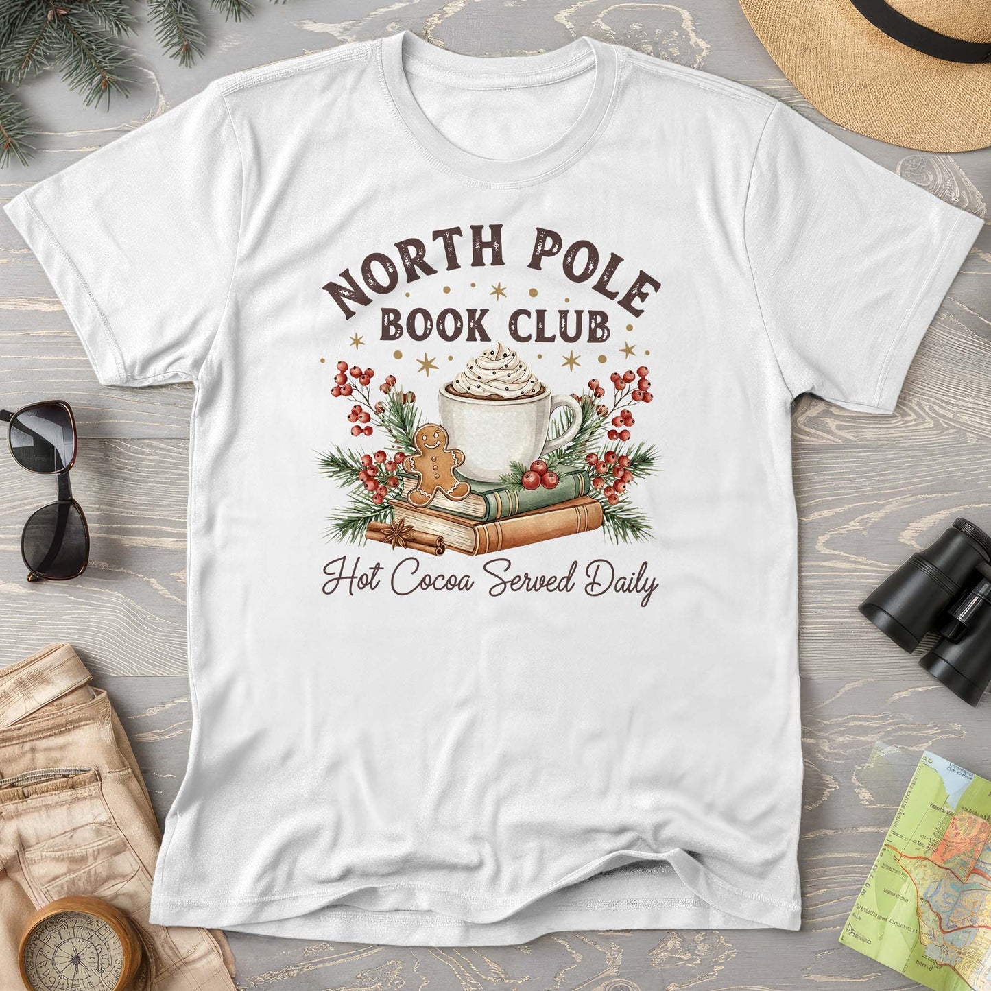 North Pole Book Club Comfort Colors T-shirt