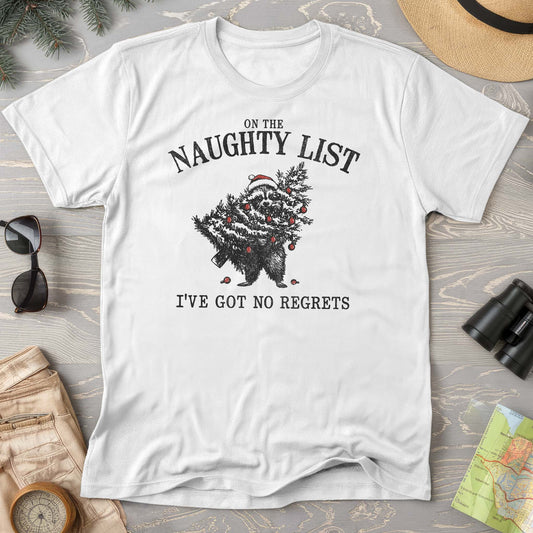 Naughty List Racoon Xmas Comfort Colors T-shirt