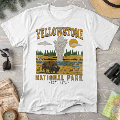 Yellowstone Old Faithful Buffalo Comfort Colors T-shirt