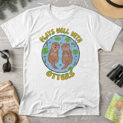 Plays Well With Otters Comfort Colors T-shirt