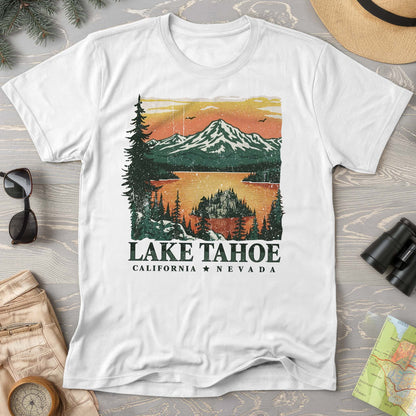 Lake Tahoe Emerald Bay Sunset Comfort Colors T-shirt