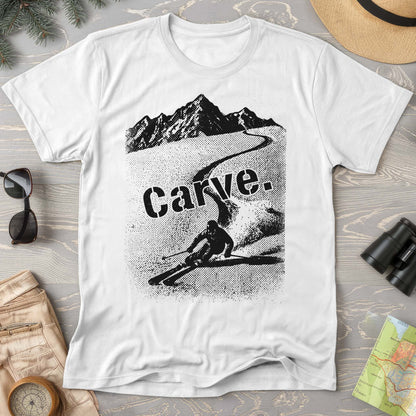 Carve Ski Print Comfort Colors T-shirt