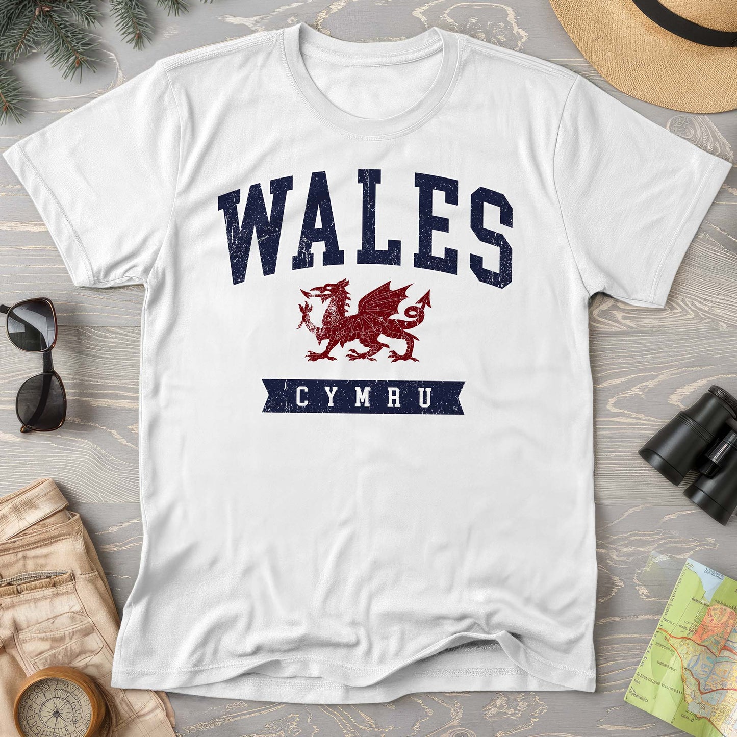 Wales Varsity Dragon Comfort Colors T-shirt